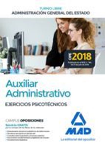 Imagen de Ejercicios Psicotécnicos Auxiliar Administrativo Administración General del Estado, 2019