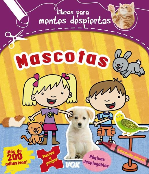 Mentes despiertas. Mascotas "Con pegatinas"