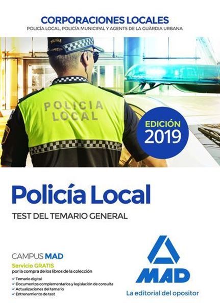 Imagen de Test del Temario General Policía Local Corporaciones Locales, 2019