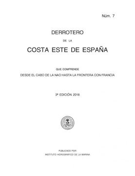 Imagen de Derrotero núm. 7 Costa Este de España, desde el cabo de La Nao hasta la frontera con Francia 2019