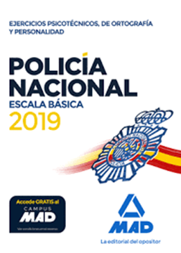 Imagen de Ejercicios Psicotécnicos, de Ortografía y Personalidad Policía Nacional Escala Básica 2019