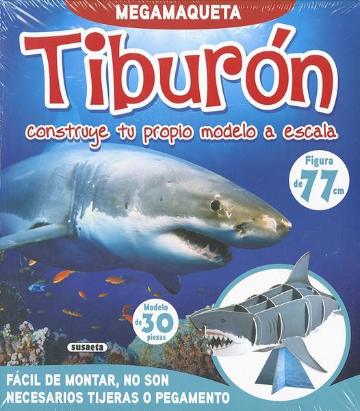 Megamaqueta: Tiburón "Construye tu propio modelo a escala (30 piezas)"