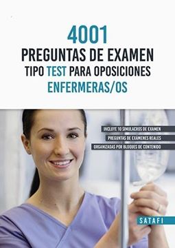 4001 Preguntas de examen tipo test para oposiciones Enfermeras/os