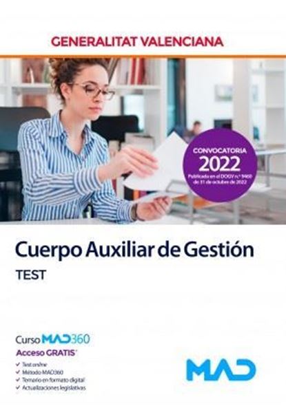 Imagen de Test Cuerpo Auxiliar de Gestión Generalitat Valenciana, 2022