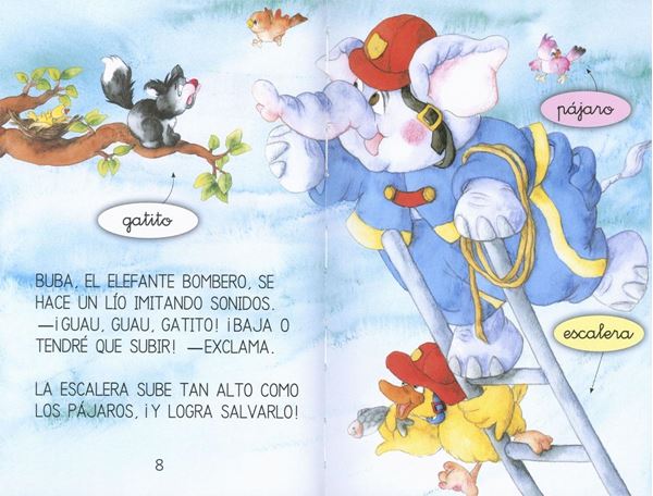 El elefante bombero "Aprendo a leer. Nivel 0"