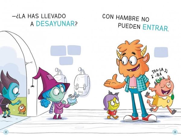 Aprender a Leer en la Escuela de Monstruos 1 - la Mascota Más Grandota "En Letra Mayúscula para Aprender a Leer (Libros para Niños a Partir de 5"