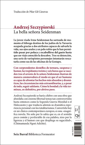 Bella señora Seidenman, La "Prólogo de Chimamanda Ngozi Adichie"