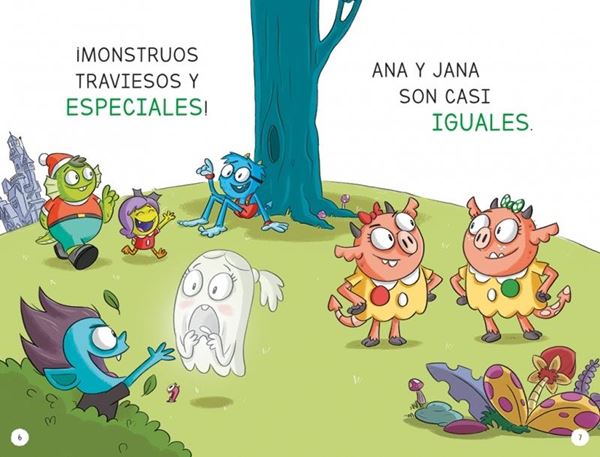 Aprender a Leer en la Escuela de Monstruos 3 - las Iguales Son Especiales "En Letra Mayúscula para Aprender a Leer (Libros para Niños a Partir de 5"