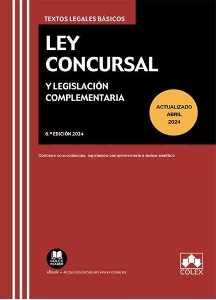 Imagen de Ley Concursal y Legislación Complementaria, 6ª Ed, 2024