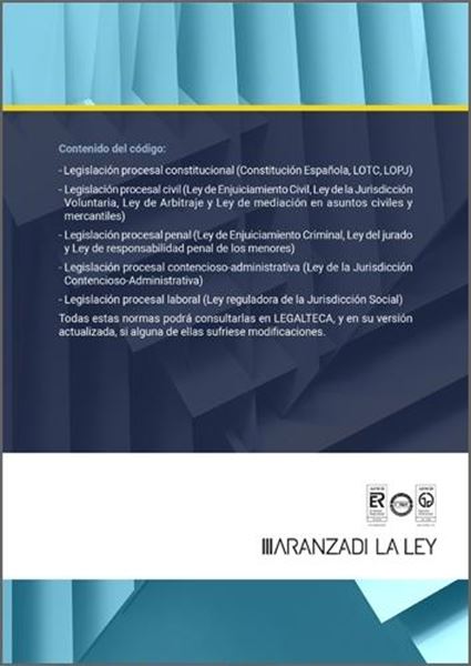 Código Leyes Procesales 2024