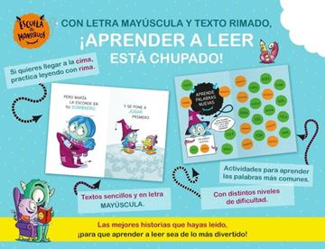 Aprender a leer en la Escuela de Monstruos 5 - Pasteles voladores de colores "En letra MAYÚSCULA (libros para niños a partir de 5 años)"