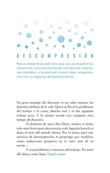 El libro de la toalla "Vacaciones mentales para inspirar tu vida"