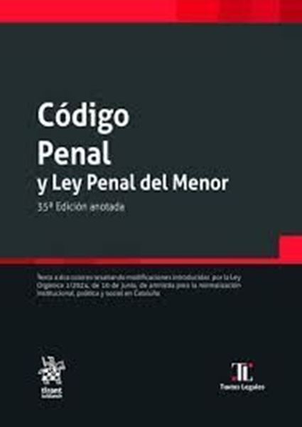 Imagen de Código Penal y Ley Penal del Menor, 35ª ed. 09/2024