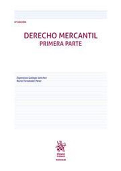 Imagen de Derecho Mercantil. Primera Parte, 8ª Ed, 2024