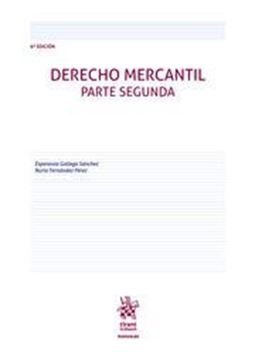 Imagen de Derecho Mercantil. Parte Segunda 6ª Ed, 2024