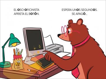 El unicornio de las letras 2 - Un oso trabajador y el problema del ordenador "Aprender a leer con MAYÚSCULAS (a partir de 5 años)"