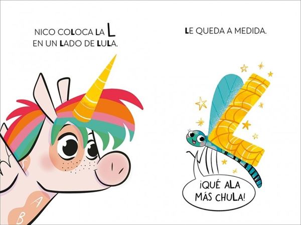 El unicornio de las letras 1 - Una libélula sin volar y un invento genial "Aprender a leer con MAYÚSCULAS (a partir de 5 años)"