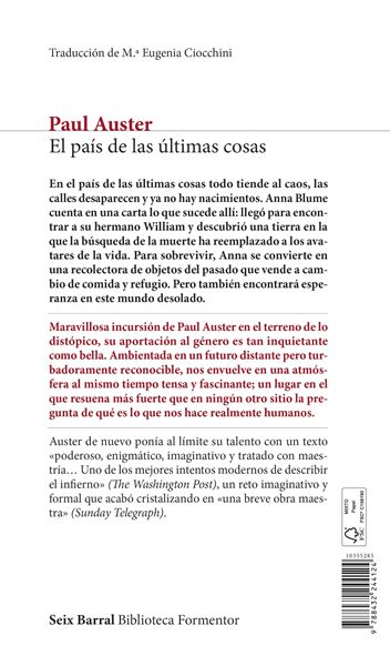 El país de las últimas cosas