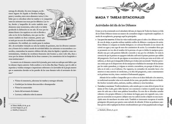 Almanaque de la bruja tradicional "Rituales, magia y folklore a lo largo del año"